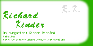 richard kinder business card